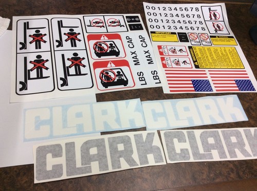 New clark forklift decal kit - new,
