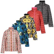 Regatta Womens Orla Kiely Printed Baffle Jacket Quilted Coat Water Repellent