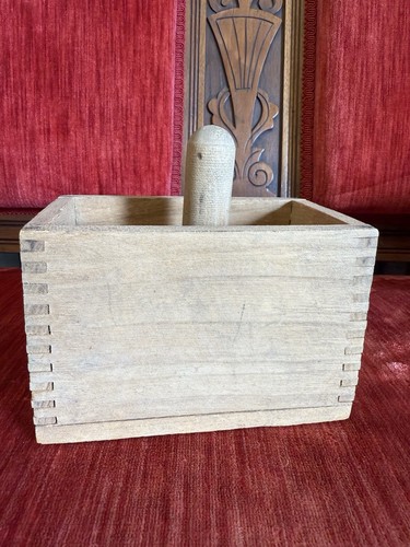 Vintage wooden butter mold - wooden,