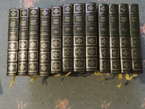 Leather gilt books from - 12,