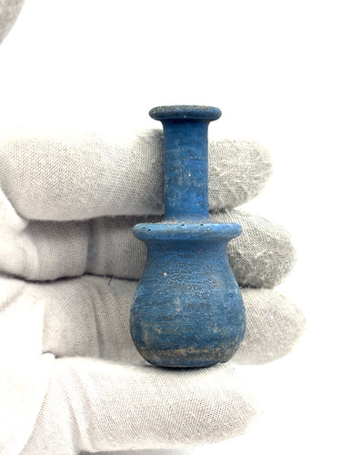 Small blue roman style glass - small, roman-style