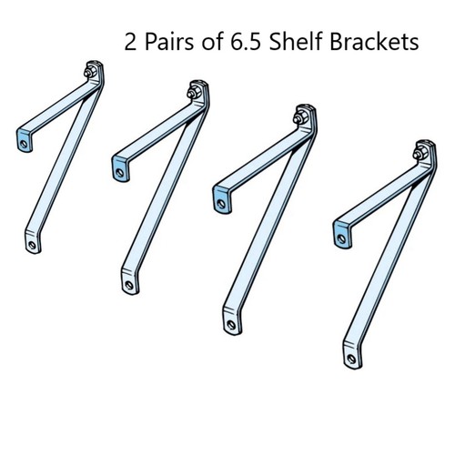 Aluminum greenhouse shelf - 6.5",