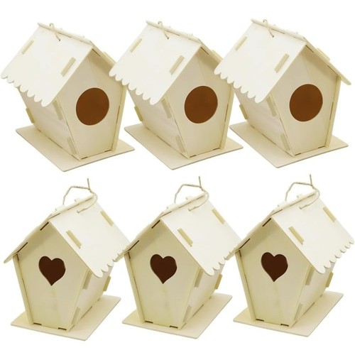 6pcs birdhouse kits - birdhouse, kids