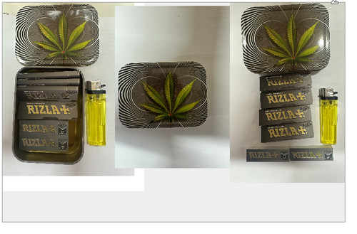 Tobacco tin storage container - tobacco,