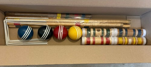 Wooden croquet set player 4 - set,