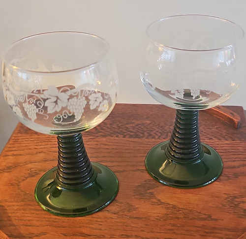 Set vintage clear glass - 2,