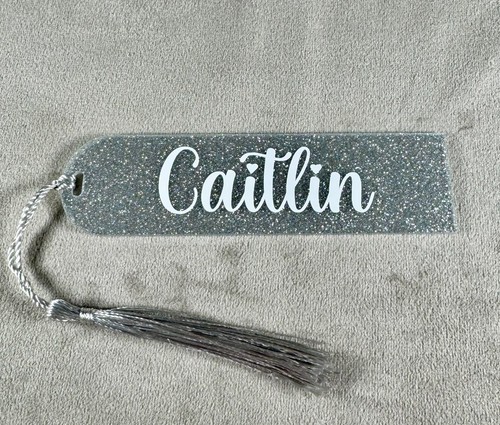 Personalised bookmark glitter - bookmark,