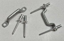 Land Rover Series 2 &3 Soft Top Tilt Canvas Strap Staple & Ali Rivets RRC3966 x2