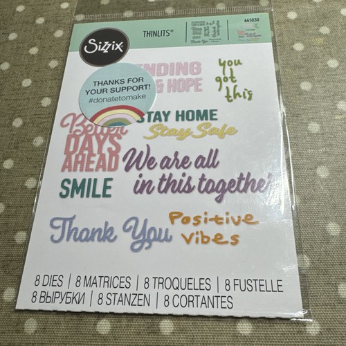 Sizzix thinlits die set good - die,