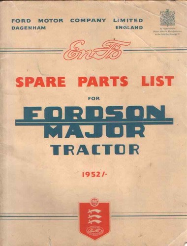 Fordson major tractor parts - major,