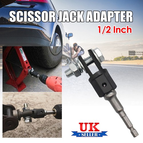 Car scissor jack adapter - 1/2",