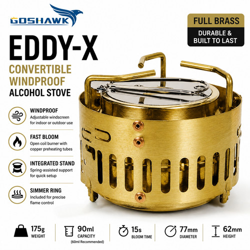 Goshawk eddy brass alcohol - goshawk,