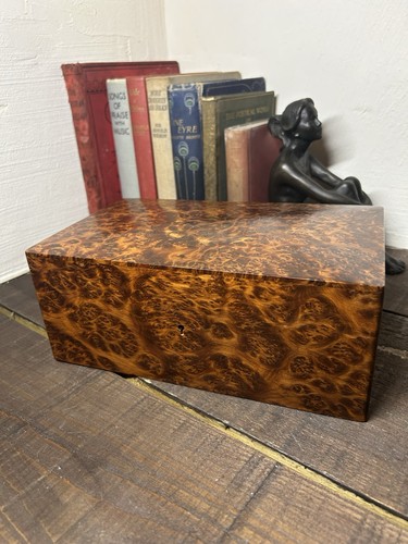 Antique burr wood jewellery - antique,