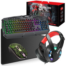 Gaming Keyboard Mouse Headset