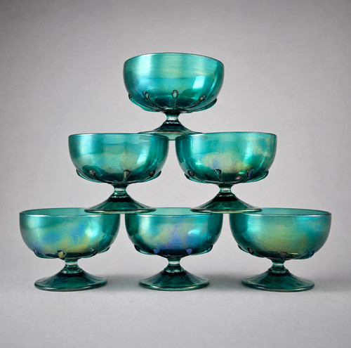 Set green champagne - set, 6