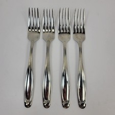 Oneida Alexandria Salad Forks Set of 4 Glossy Stainless Steel 18/0 Replacements