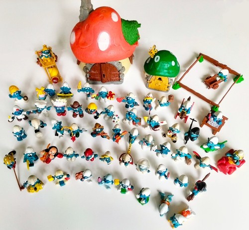 Large vintage smurf - large,