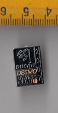 Desmo Ducati Owners Club Motorcycle logo badge pin Italy 2007