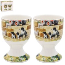 Egg Cups Collie & Sheep