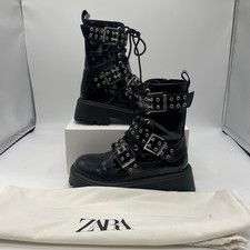 ZARA Studded Black Faux