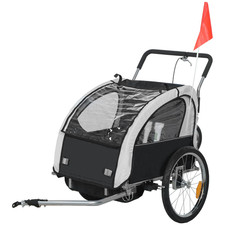 HOMCOM 2 Seat Bike Trailer