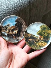 Vintage Coalport Bone China Miniature Wall Plate. Set Of 2. Made In England