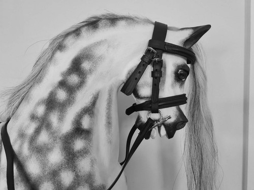 Small stitched bridle - stitched, for