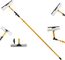 3.5m Telescopic Conservatory Window Glass Cleaner Wash Squeegee Cleaning Kit