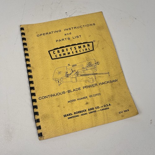 1960s craftsman 101 - craftsman, 101.22922