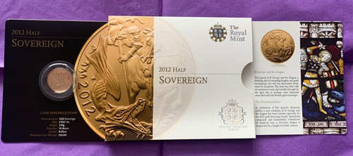2012 half gold - gold, sovereign