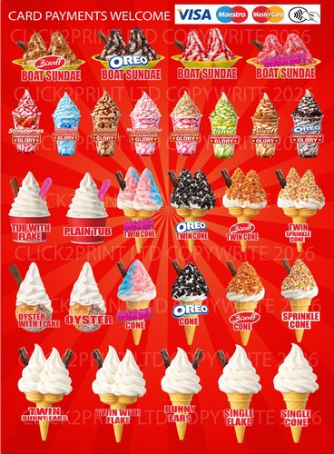 Soft serve ice cream menu - soft,