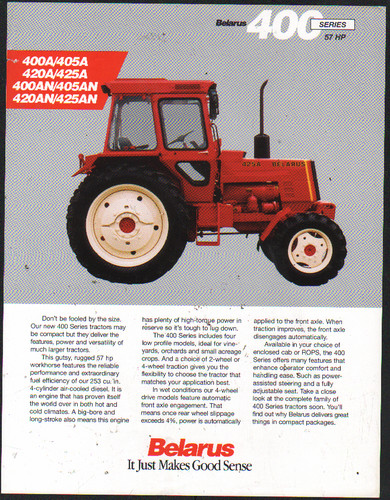 Belarus 400 series 57hp - belarus, series"