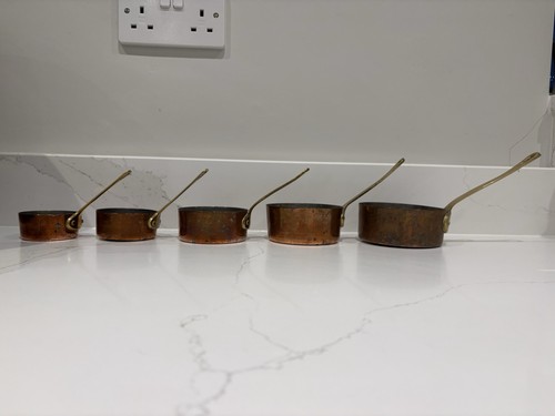 Vintage measuring cups copper - vintage,