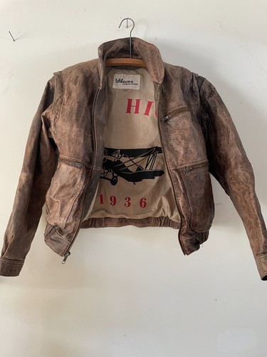 Vtg 80s wilsons leather bomber - leather,