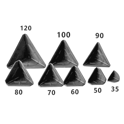 Black plastic corner - black,