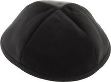4 Panel Disposable Satin Kippah with No Lining, Black 18cm Yarmulkes Jewish