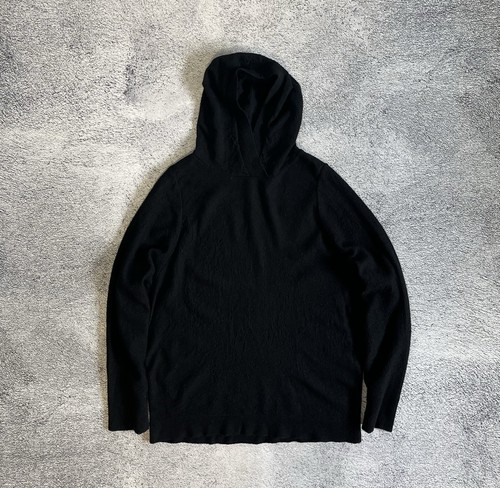 Oska women wool hoodie black - oska,