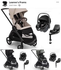 New boxed Bugaboo Dragonfly full travel system in Forest, black or taupe 