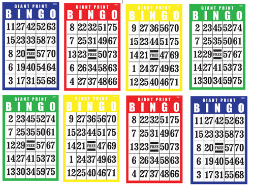 Edible bingo cards - bingo,