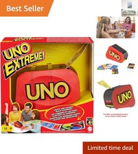 UNO Extreme: 112 Card Family Game with Lights, Sounds & Surprise Play Action!
