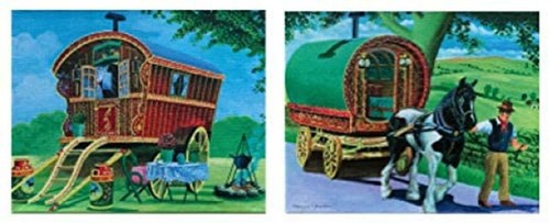 Gypsy caravan canvas set - set,
