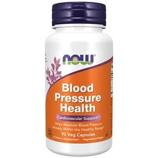 NOW Foods Blood Pressure Health 90 Veg Capsules, Cardiovascular Health