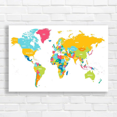 Kids colourful world - colourful, map