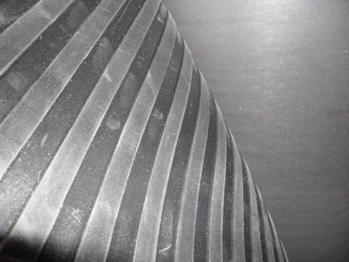 Black broad wide - black, ribbed