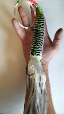 31cm GIANT SEA FISHING SQUID BOAT LURE,WRECK, NORWAY COD/TUNA/HALIBUT 10/0 HOOK.