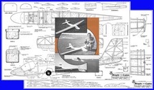 Model Airplane Plans (RC): SLINGSBY T.49b CAPSTAN 108" 1/6th Scale Sailplane