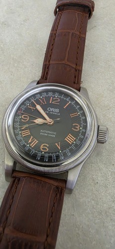 Oris big crown pointer - big, date