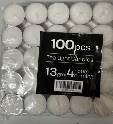 100 white tea - 100, candles