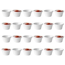 24x Plain Ramekin White 1.5oz