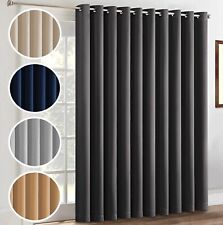 Blackout Door Curtain Thermal Ready Made Eyelet Ring Top Energy Saving Panel